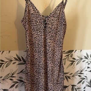 NWOT Leopard Print Spaghetti Strap NIGHTIE